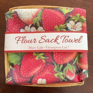 Mary Lake-Thompson Strawberry Flour Sack Towel